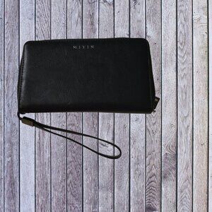 Miyin Women's Wristlet Wallet Zip Around Card Case 8 x 5 Inch Classic